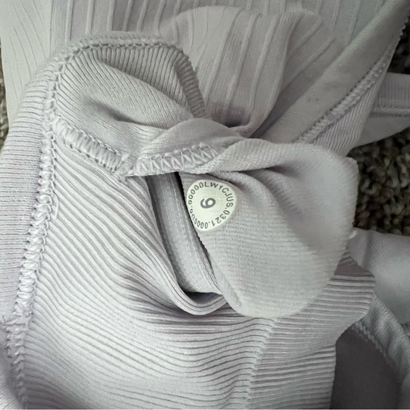 Lululemon Ebb to Street Crop Racerback Tank Top Lavender Dew - Picture 6 of 6